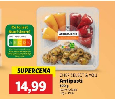 Antipasti mix przekąsek Chef select promocja