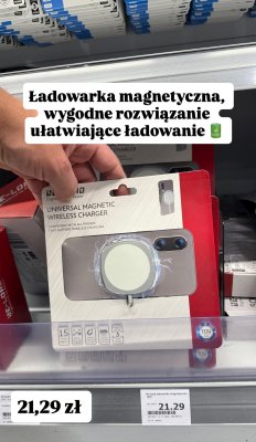 Ładowarka magnetyczna uniwersalna bezprzewodowa promocja w Action
