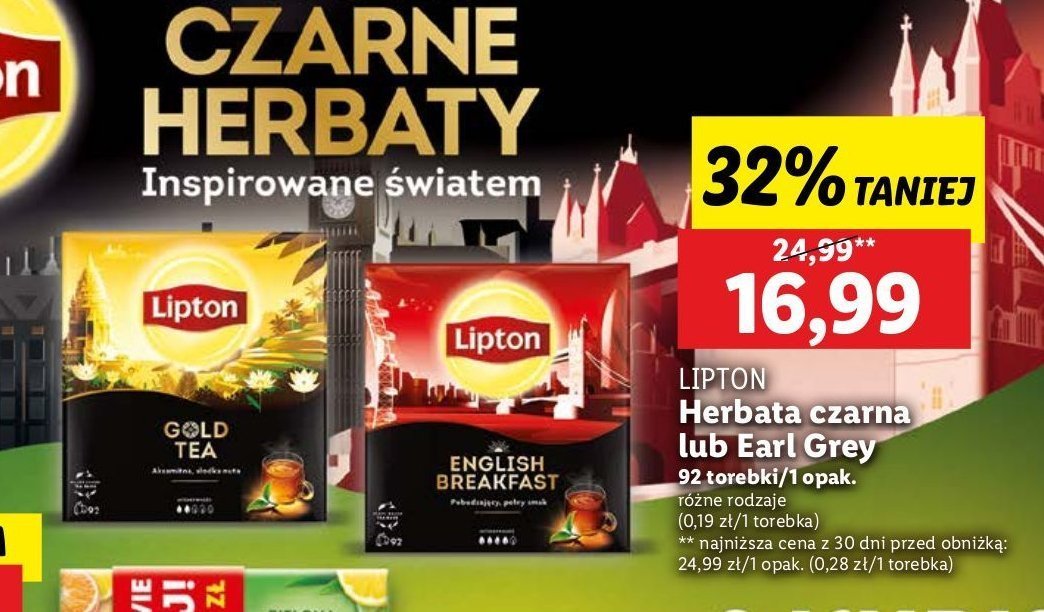 Herbata Lipton daring english breakfast promocja