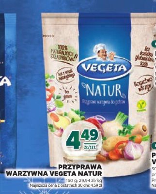 Przyprawa warzywna Vegeta Natur promocja w Stokrotka