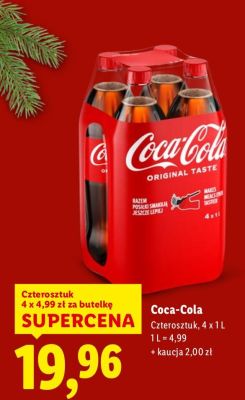 Napój Original Taste 4 x 1 l promocja w Lidl