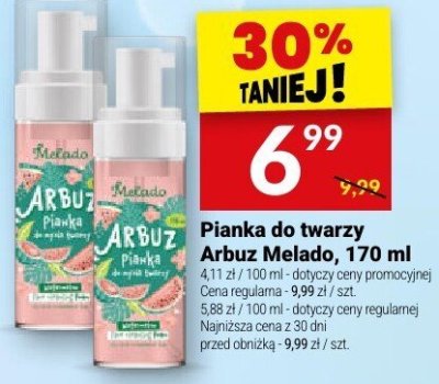 Pianka do twarzy Arbuz Melado, 170 ml promocja w Twój Market