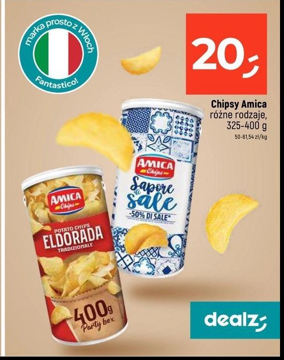 Chipsy solone AMICA CHIPS promocja