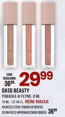 DASO BEAUTY POMADKA W PŁYNIE 8 ML RÓŻNE RODZAJE promocja w Drogerie Natura