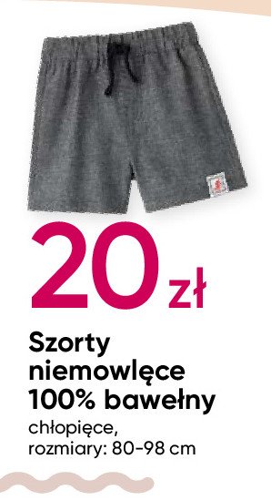 Szorty niemowlęce 80-98 cm promocja