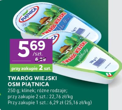 Twaróg wiejski OSM Piątnica promocja w Stokrotka