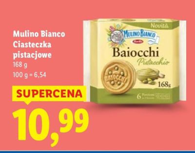 Ciasteczka pistacjowe Baiocchi Mulino Bianco promocja w Lidl
