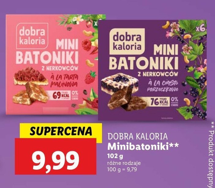 Mini batoniki z nerkowc贸w a'la ciasto porzeczkowe Dobra kaloria promocja