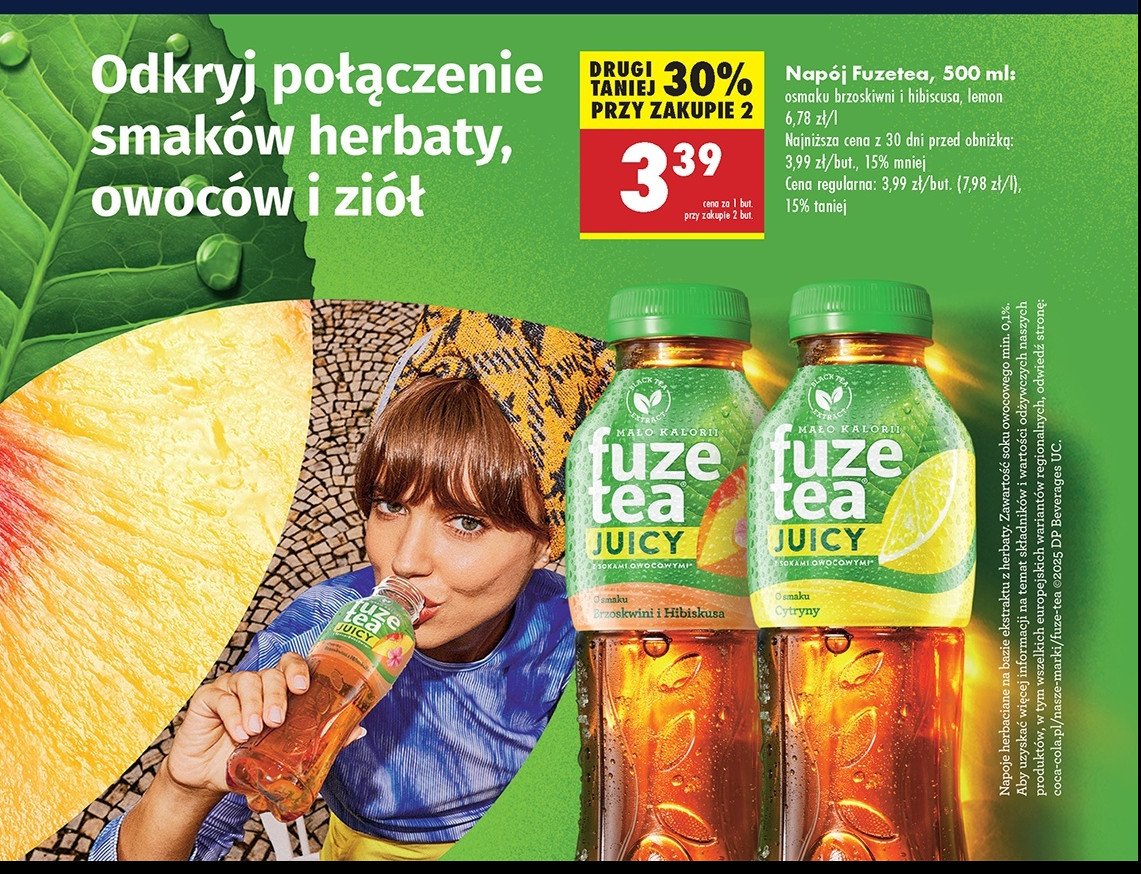 Herbata mrożona black lemongrass Fuzetea promocja