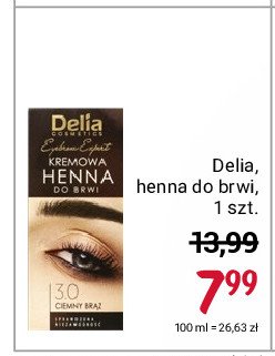 Henna do brwi 3.0 ciemny brąz Delia promocja