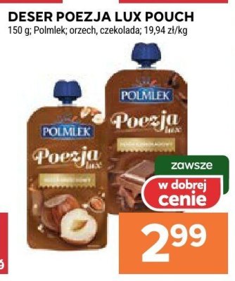 Deser Poezja Lux Pouch Polmlek orzech, czekolada promocja w Stokrotka