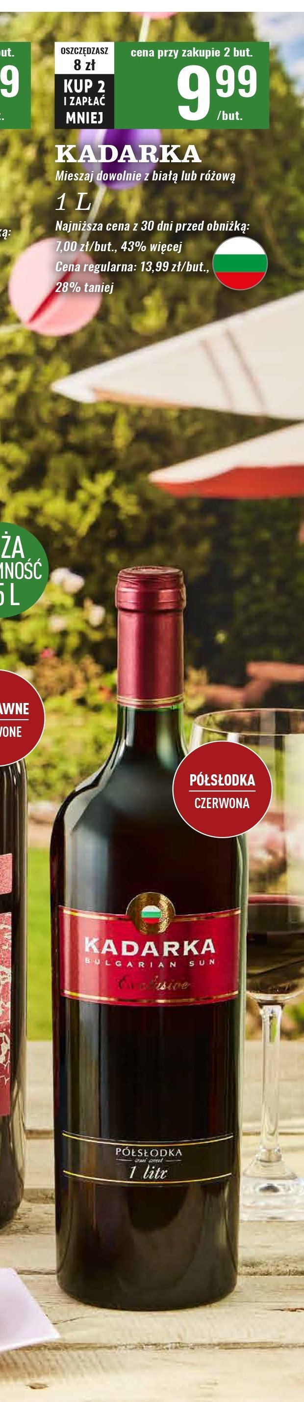 Wino KADARKA promocja w Biedronka