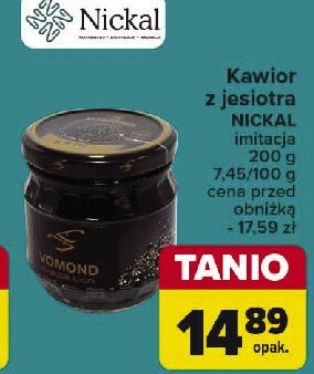 Kawior z jesiotra Nickal promocja