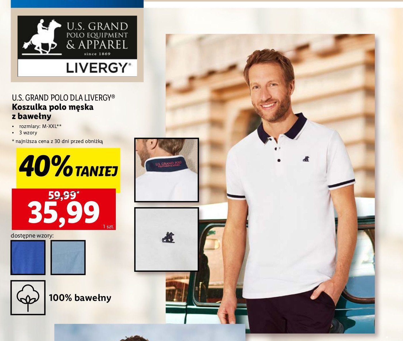 Koszulka polo męska m-xxl Us grand polo promocja