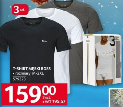 T-shirt męski BOSS, rozmiary: M-2XL promocja w Selgros