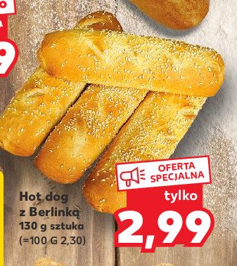Hot dog z berlinką i ketchupem promocja