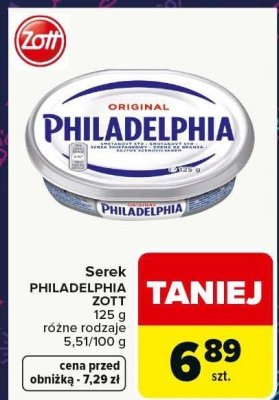 Serek Philadelphia ZOTT Original promocja w Carrefour Market