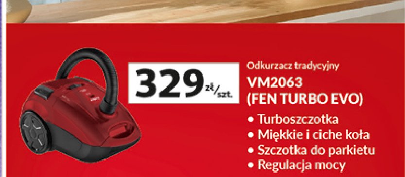 Odkurzacz vm2063 fen Amica promocja w Auchan