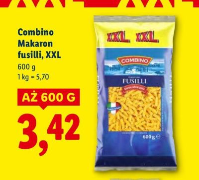 Makaron fusilli Combino, XXL promocja w Lidl