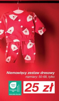 Niemowlęcy zestaw dresowy promocja w KiK