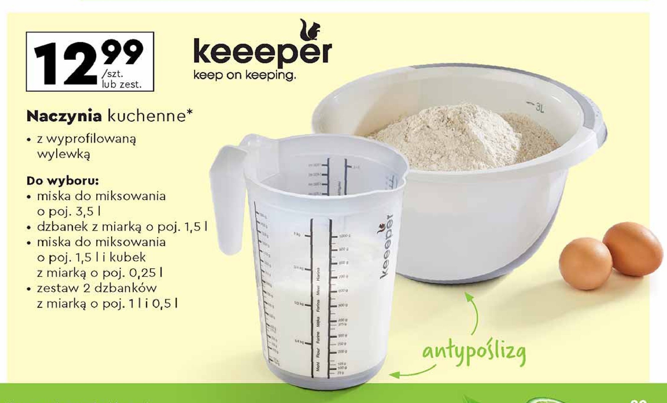 Dzbanek z miark膮 1.5 l Keeeper promocja