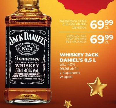 Whiskey Jack Daniel's 0,5 L promocja w Duży Ben