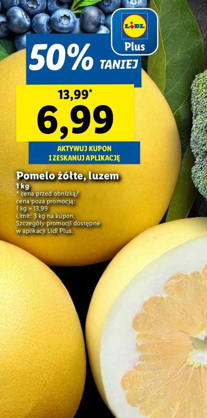 Pomelo żółte promocja w Lidl