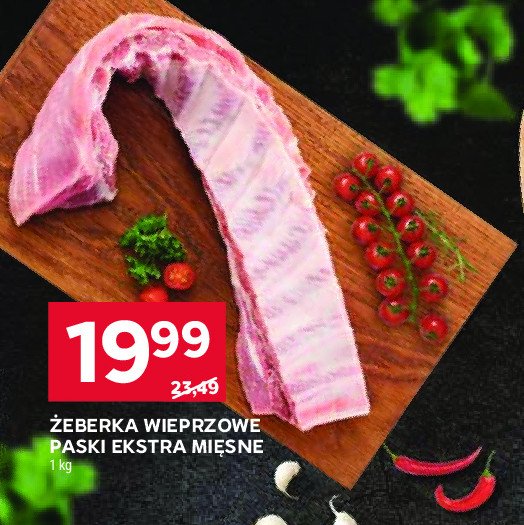 Żeberka wieprzowe extra paski promocja