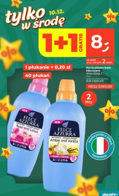 Płyn do płukania tkanin Felce Azzurra Rose and Lotus 2l promocja w Dealz