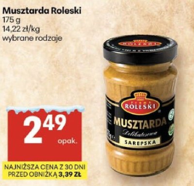 Musztarda Roleski, wybrane rodzaje promocja w Delikatesy Centrum