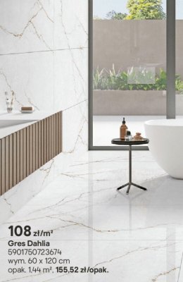 Płytki Gres Dahlia 60x120 cm promocja w Castorama