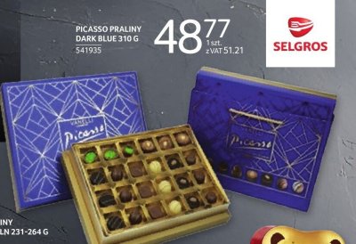 Praliny PICASSO PRALINY DARK BLUE 310 G promocja w Selgros