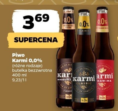 Piwo Karmi 0,0% promocja w Netto