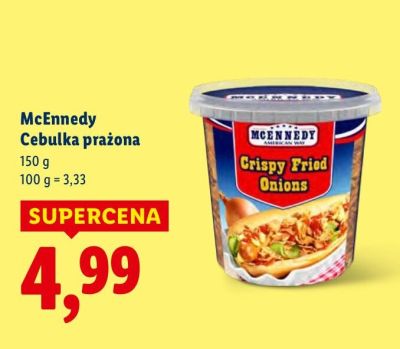 Cebulka prażona McEnnedy promocja w Lidl