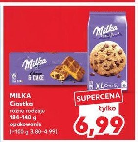 Ciastka z czekoladą Milka cake & choc promocja