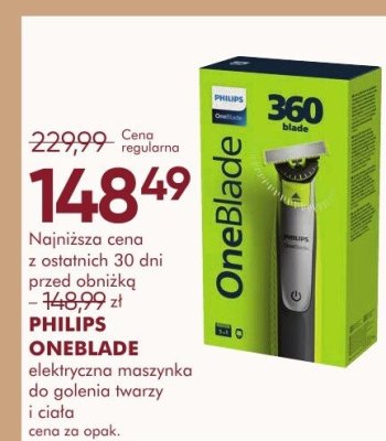Maszynka do golenia PHILIPS ONEBLADE elektryczna promocja w Super-Pharm