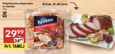 Polędwiczka wieprzowa w boczku Krakus promocja w Delikatesy Centrum