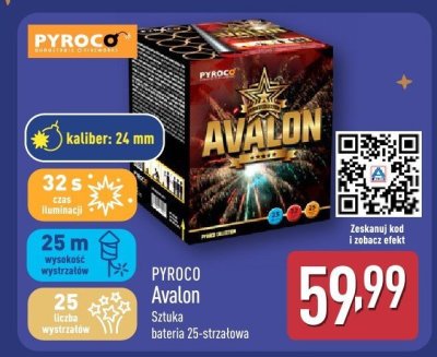 Fajerwerki Avalon bateria 25-strzałowa promocja w Aldi
