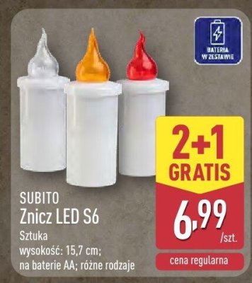 SUBITO Znicz LED S6 promocja w Aldi