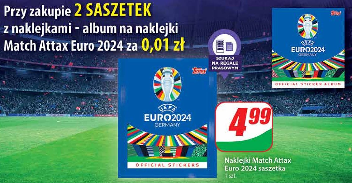 Naklejki kolekcjonerskie euro 2024 promocja