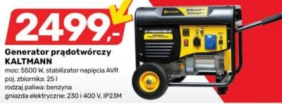 Generator prądotwórczy KALTMANN promocja w Bricomarche