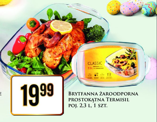 Brytfanna żaroodporna 2.3 l Termisil promocja w Dino