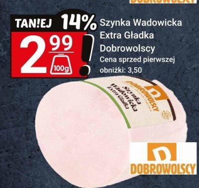 Szynka Wadowicka Extra Gładka Dobrowolscy promocja w Hitpol