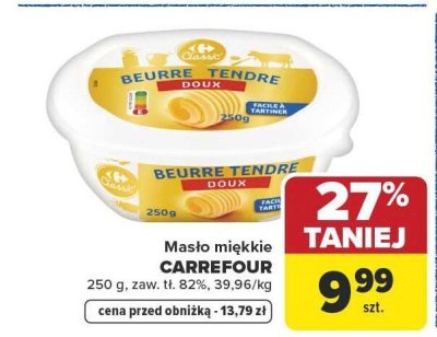 Masło miękkie CARREFOUR promocja w Carrefour