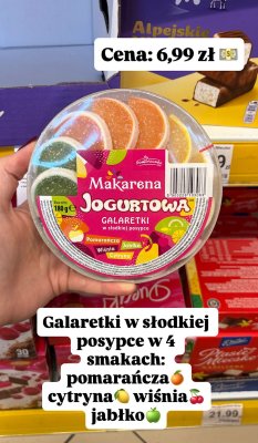 Galaretki jogurtowe w słodkiej posypce promocja w Dino