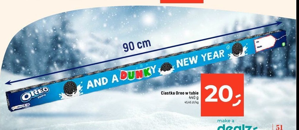 Ciastka mega tuba Oreo promocja w Dealz