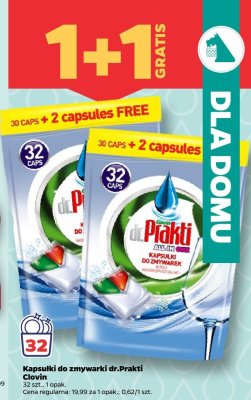 Kapsułki do zmywarki dr.Prakti 1+1 GRATIS promocja w Netto