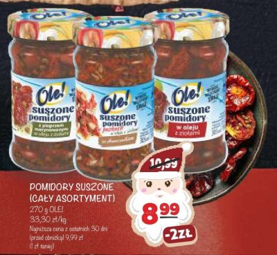 Pomidory suszone Ole! (cały asortyment) promocja w Arhelan