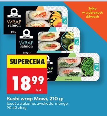 Sushi wrap awokado promocja w Biedronka