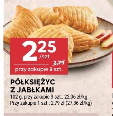 Półksiężyc z jabłkami promocja w Stokrotka
